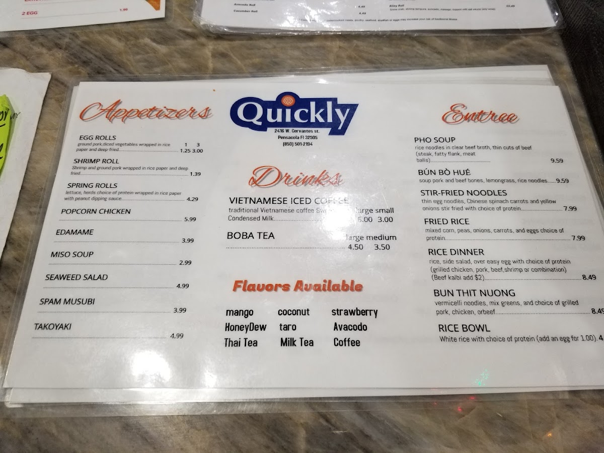 Menu - Quickly photo 10